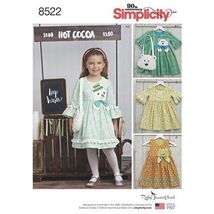 Simplicity Sewing Pattern 8522 Dress Purse Girls Child Size 3-8 - $10.12