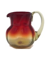 Amberina Art Glass Pitcher Hand Blown Metropolitan Museum Art Reproducti... - £32.85 GBP