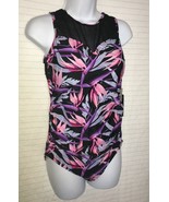 Simply Fit One Piece Swim Suit MLACK PINK SZ 1X NEW $104 - $36.05 CAD