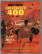 Daytona Firecracker 400-NASCAR Auto Race Program 7/4/1965-Daytoma Int&#39;l Speedway - £85.48 GBP