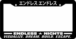 Endless Nights Japanese Lowered JDM Drift License Plate Frame  - £6.42 GBP