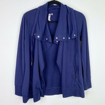 Cable &amp; Gauge Blue Open Front Cardigan Sweater Size XS Womens - £5.48 GBP