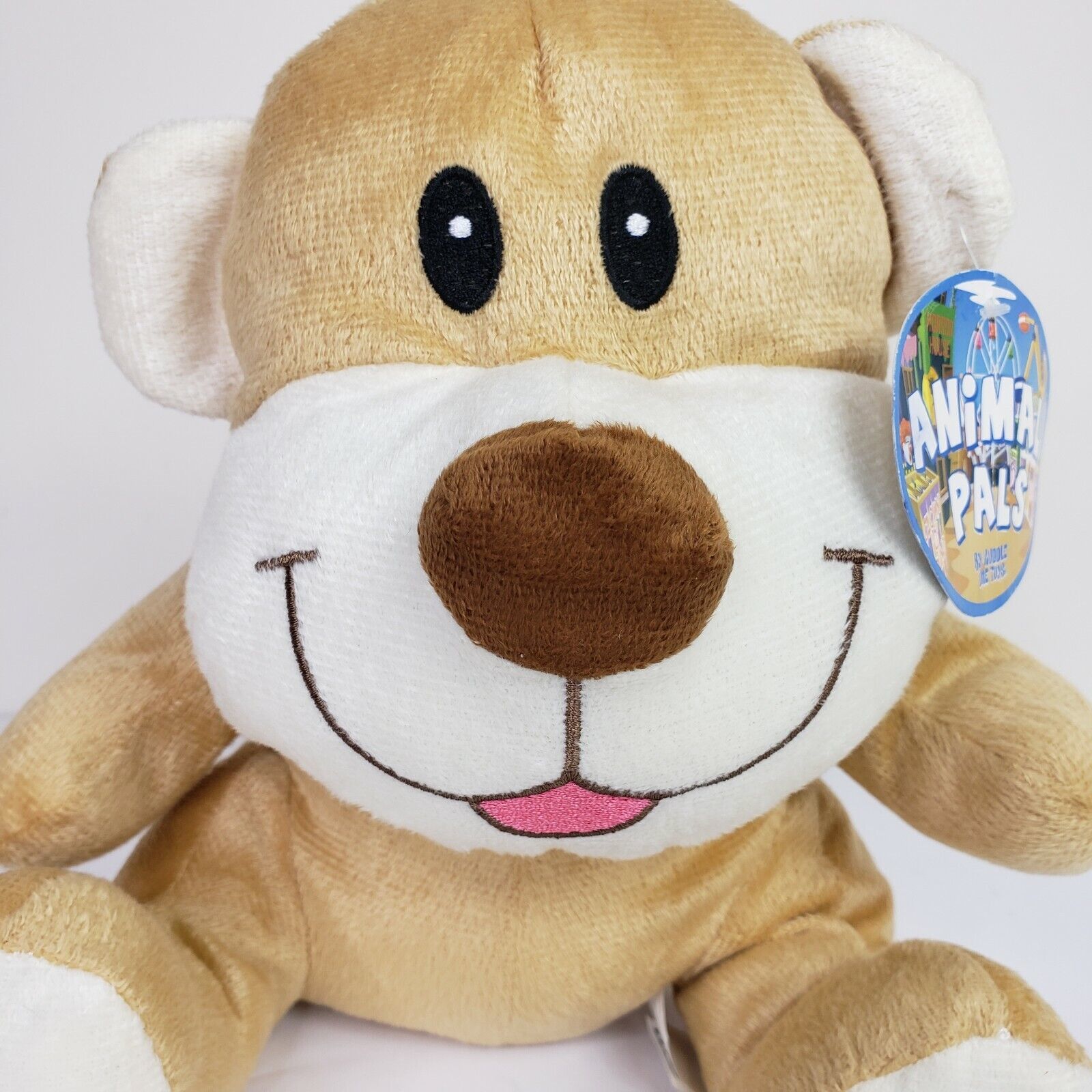Kellytoy Animal Pals Dog Plush Brown Big Nose Lovey Stuffed Animal Toy 10" - $13.93