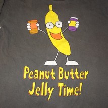 Peanut Bitter Jelly Time T Shirt Size Small  Kids Youth Soft Spun Banana  - £8.01 GBP
