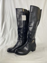 Liz Claiborne Townsend Black Stacked Heel Riding Boots Women&#39;s Size 6M - $47.49