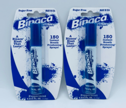 2 x Binaca AEROblast PEPPERMINT Breath Freshener Spray Sugar-Free 150 Sprays - £31.16 GBP