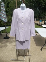 Nwt Amanda Smith 3PC Lavender Skirt Suit 8P - £39.50 GBP