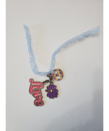 Charm Bracelet With Multicolored Charms Peace Love Hippie - £7.77 GBP