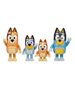 Bluey and Family 4 Pack of 2.5-3&quot; Bluey, Bingo, Chilli, Bandit Poseable ... - £21.54 GBP