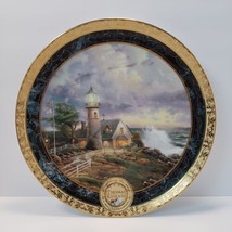  A Light In The Storm by Thomas Kinkade Limited Edition Plate - £19.79 GBP