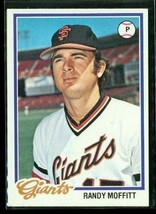 Vintage 1978 TOPPS Baseball Trading Card #284 RANDY MOFFITT San Francisco Giants - £7.69 GBP