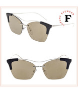 PRADA EYEWEAR PR21US Black Palladium Gold Mirrored Sunglasses 21U Authentic - £133.14 GBP