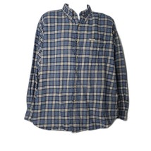 CHAPS By Ralph Lauren Blue and Tan Flannel Shirt Size XXL - £19.78 GBP