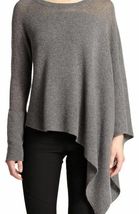 Helmut Lang Core Cashmere Alpaca Soncho Poncho Sweater Medium Gray S - €137,11 EUR