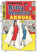 Archie&#39;s Girls Betty &amp; Veronica Annual Archie Comics GIANT 1959 Series 7... - £36.33 GBP