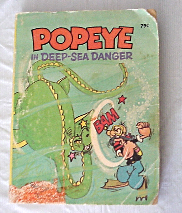 Primary image for A Big Little Book POPEYE in Deep Sea Danger Vintage 1980 Popeye Comics 