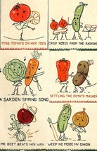 Animated Vegetables kitchen towels applique / embroidery pattern Mc349  - $5.00