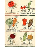 Animated Vegetables kitchen towels applique / embroidery pattern Mc349  - $5.00