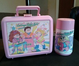 Cabbage Patch Kids Cpk Plastic Aladdin Lunchbox Thermos 1990 - £37.75 GBP