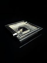Horse Ashtray Made of  Solid Brass Nickel Chrome Plated  Measures 4.75" Square image 8