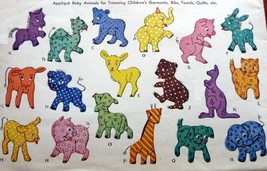 Baby Animals applique &amp; embroidery pattern Mc1069  - £3.75 GBP