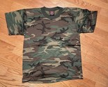 Rothco Boy&#39;s &quot;Jr. G.I.&quot; Forest Camo Short Sleeve Shirt Sz Large USA Made... - £11.87 GBP
