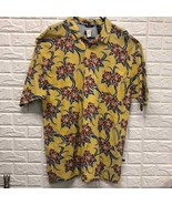 Vtg Bugle Boy no wrinkle Hawaiian hibiscus polo 100% cotton old stock wi... - $977.82 MXN