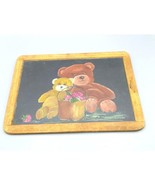 Vintage Raco Portugal Hand Painted Slate, Double Sided Chalkboard, Teddy... - £28.08 GBP