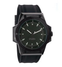 Flud F-22 Black Stainless Steel Wrist Watch + 3 silicone rubber Bands Ne... - $59.45