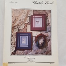 Chantilly Corral Cross Stitch Pattern Leaflet Book 2 Stoney Creek 1984 Sheep  - $9.89