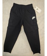 NIKE Youth Small Black Fleece Cargo Jogger Sweats (YS) *READ DETAILS FOR... - $39.23 CAD