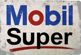 Mobil Exxon Retro Vintage Gas Gasoline Oil Tin Sign 8x12 inches Station Z - $34.91 CAD