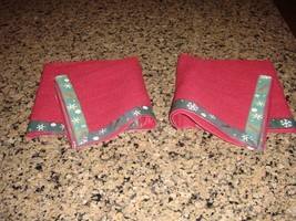 Longaberger Novelty Napkins Paprika Set Of 2 - $10.49