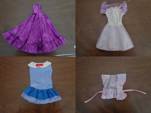 Primary image for Set of Four Vintage Barbie Outfits Circa 1987-1990