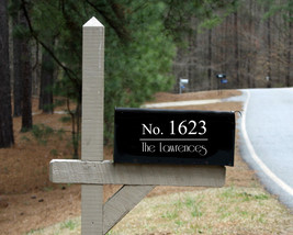 Mailbox Number and Family Name Vinyl Decal Home Address House DIY - £9.20 GBP