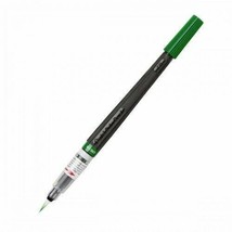 NEW Pentel Arts Color Brush Pen GREEN Ink, GFL-104, Nylon Calligraphy Re... - £4.60 GBP