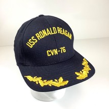 USS Ronald Reagan CVN 76 Officers Hat Cap SnapBack USA Made VTG Scramble... - $14.96