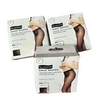 (3) No Nonsense Great Shapes Size E Tan Shaping Sheer Gentle Hold Pantyhose - $29.90