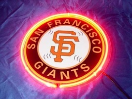 Brand New MLB San Francisco SF Giants Baseball Beer Bar Neon Light Sign 10&quot;x10&quot;  - £54.68 GBP