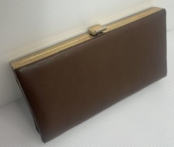 Vintage Shirl Miller LTD Clutch Evening Bag Brown Made in USA - £9.58 GBP