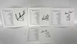 PGA Golf Legends Signed Autographed Lot of (4) Augusta National Score Cards - $19.99