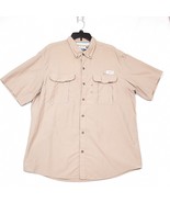 Magellan Sportswear Men&#39;s Khaki Tan Vented Fishing Hiking Shirt Size Ang... - €17,16 EUR