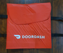 Insulated DoorDash Pizza Bag Red With Handles 19” X 19” X 5” New - £27.22 GBP