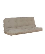 Nabila Full Futon Mattress (8&quot;H), Khaki Poplin Fabric - $8,669.94 MXN