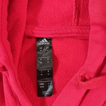 Adidas ROCORI SPARTANS Men's Red Drawstring Pullover Hoodie Sweatshirt Sz Medium image 3