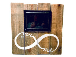 Hobby Lobby You &amp; Me Infinity Symbol Wedding Solid Wood Farmhouse 5x7 Wall Frame - £27.42 GBP