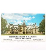 1980s Biltmore House &amp; Gardens Advertisement Card Asheville North Caroli... - $27.56 CAD