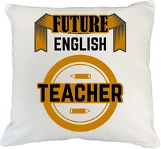 Make Your Mark Design English Teacher. Graduation White Pillow Cover for College - £19.77 GBP+