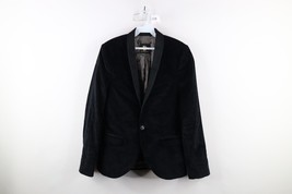Noose &amp; Monkey Mens 38R One Button Velvet Velour Tuxedo Suit Coat Blazer... - $98.95
