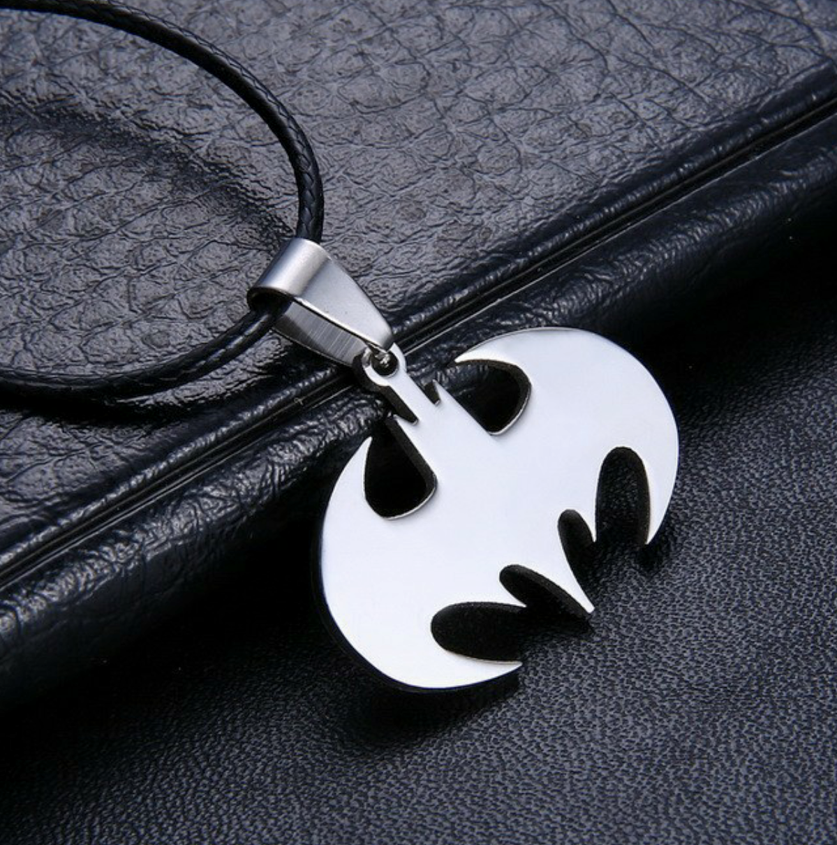 Stainless Steel Batman Necklace